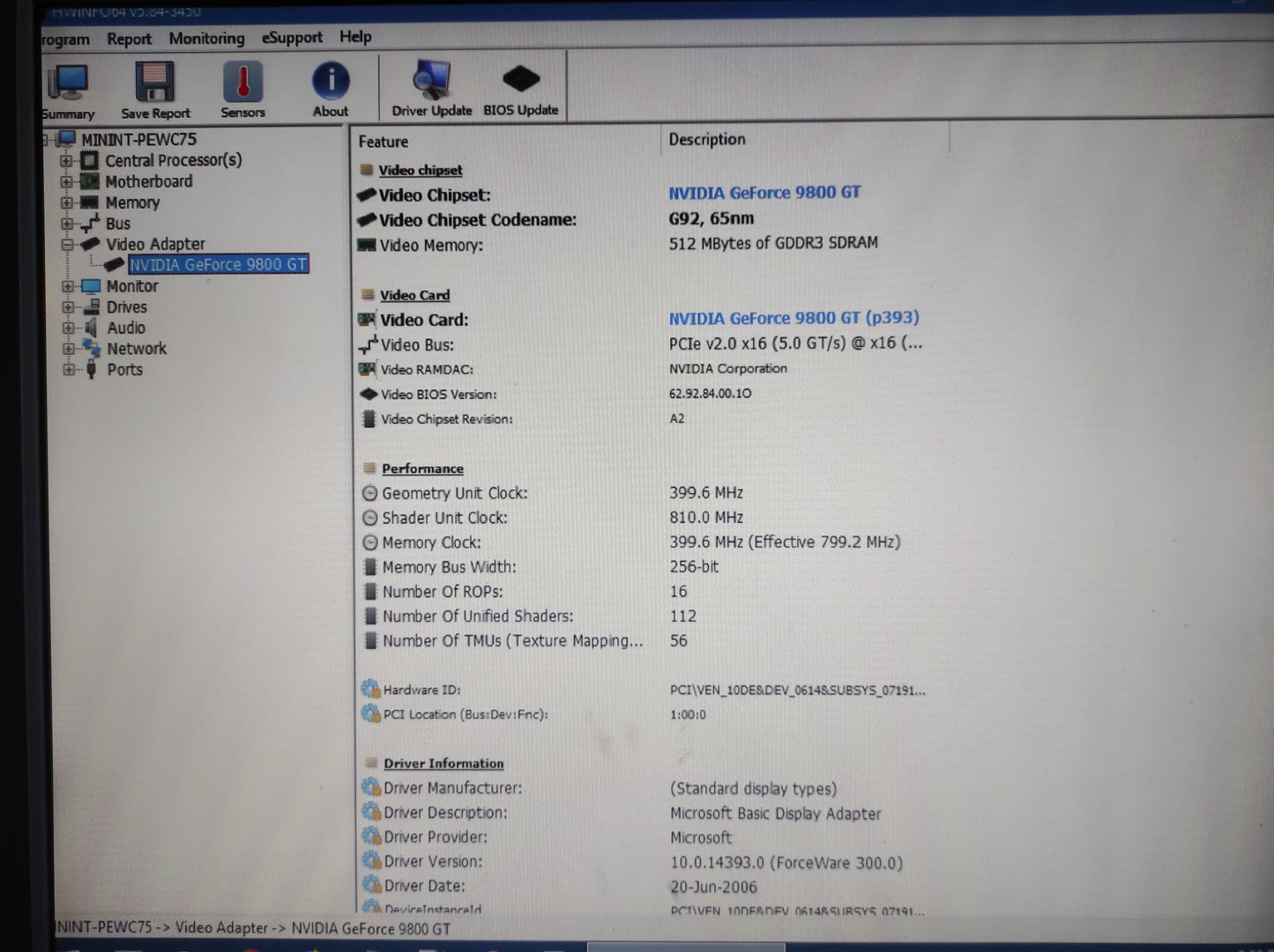 Inno3D NVIDIA GeForce 9800 GT 512MB GDDR3 PCI-e HDMI VGA DVI Graphics Video Card