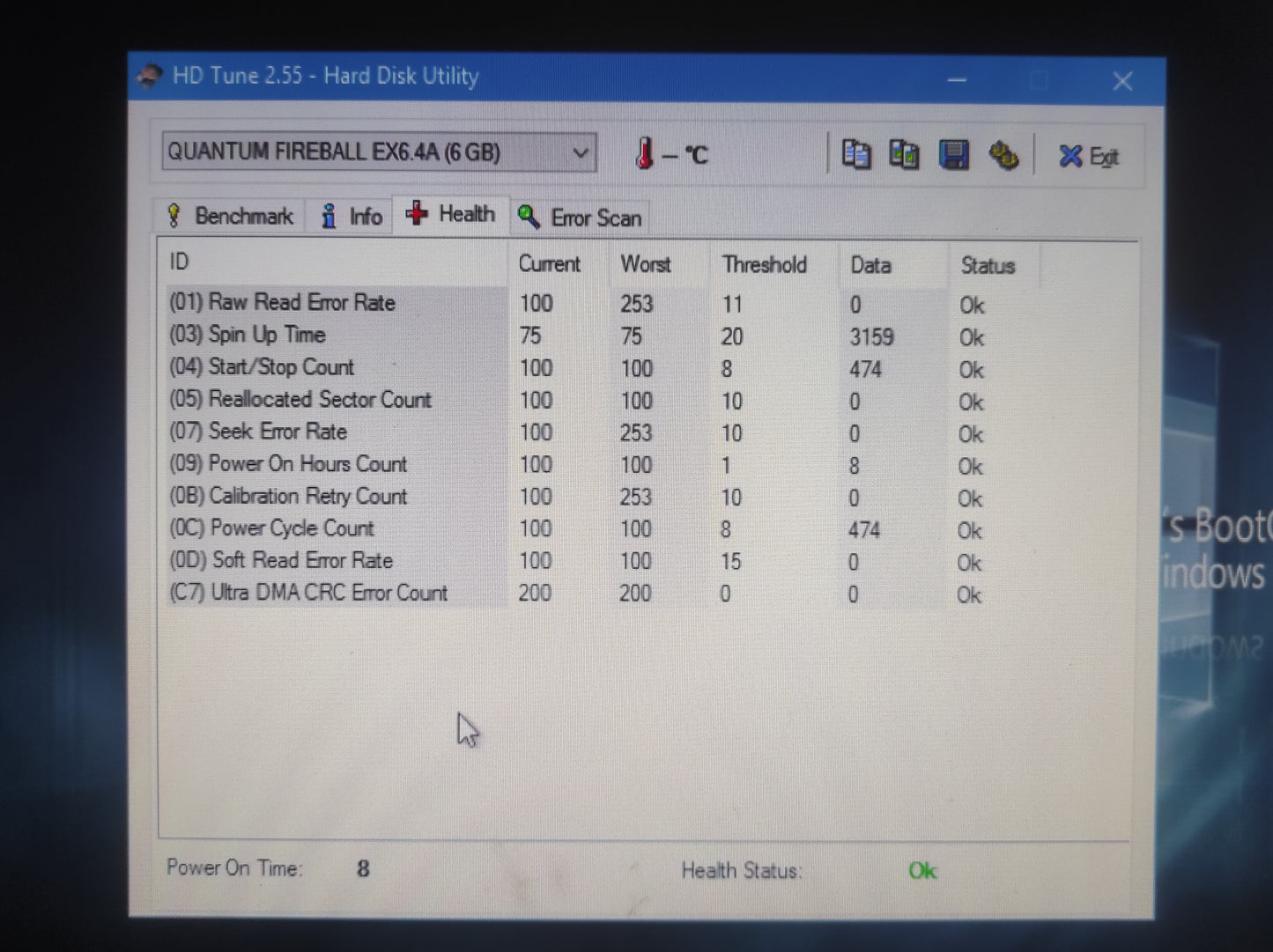 Quantum Fireball EX EX64A014 6.4GB IDE 3.5" Vintage Retro Hard Drive HDD 5400RPM 512KB