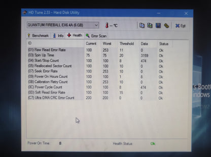 Quantum Fireball EX EX64A014 6.4GB IDE 3.5" Vintage Retro Hard Drive HDD 5400RPM 512KB