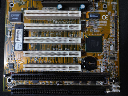 ECS P6BX-A+ Rev 1.2 Socket 370 Slot 1 ATX Motherboard AGP ISA Intel 440BX Chipset