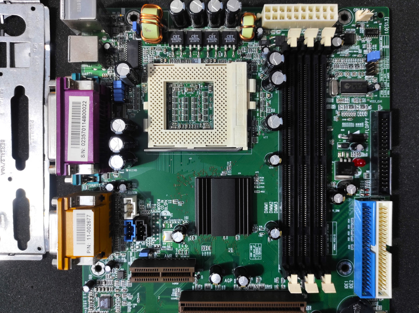 Legend QDI Advance 10T P6V694T/A10T-A Socket 370 ATX Motherboard AGP ISA PCI VIA Apollo Pro 133T