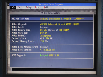 Club 3D NVIDIA GeForce4 MX 440 AGP 64MB VGA Graphics Video Card CGN-1884TV