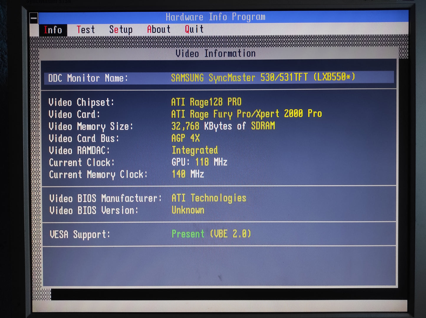 ATI Rage 128 Fury Pro Xpert 2000 AGP 32MB VGA S-Video Graphics Card 109-63200-01