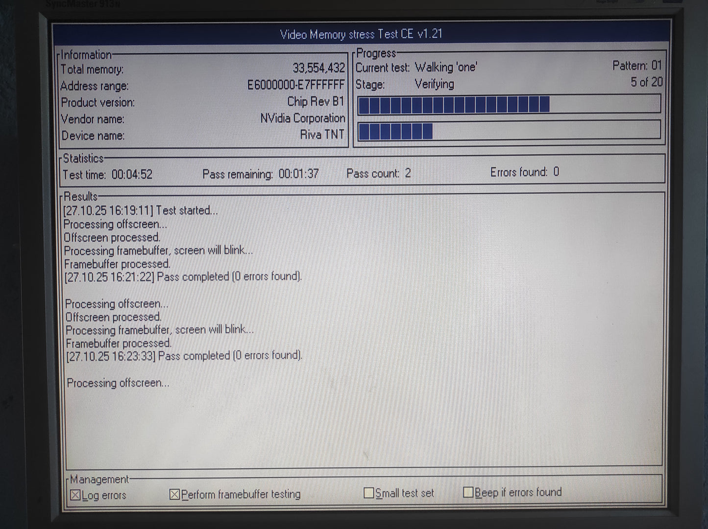 Palit NVIDIA RIVA TNT2 M64 32MB VGA AGP Vintage Retro Graphics Card