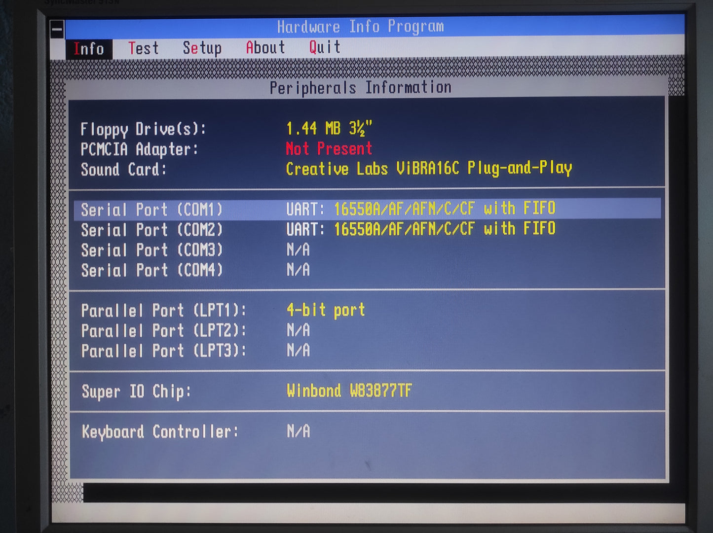 Creative Sound Blaster VIBRA 16 CT4180 ISA Vintage Retro ISA 16bit Sound Audio Card