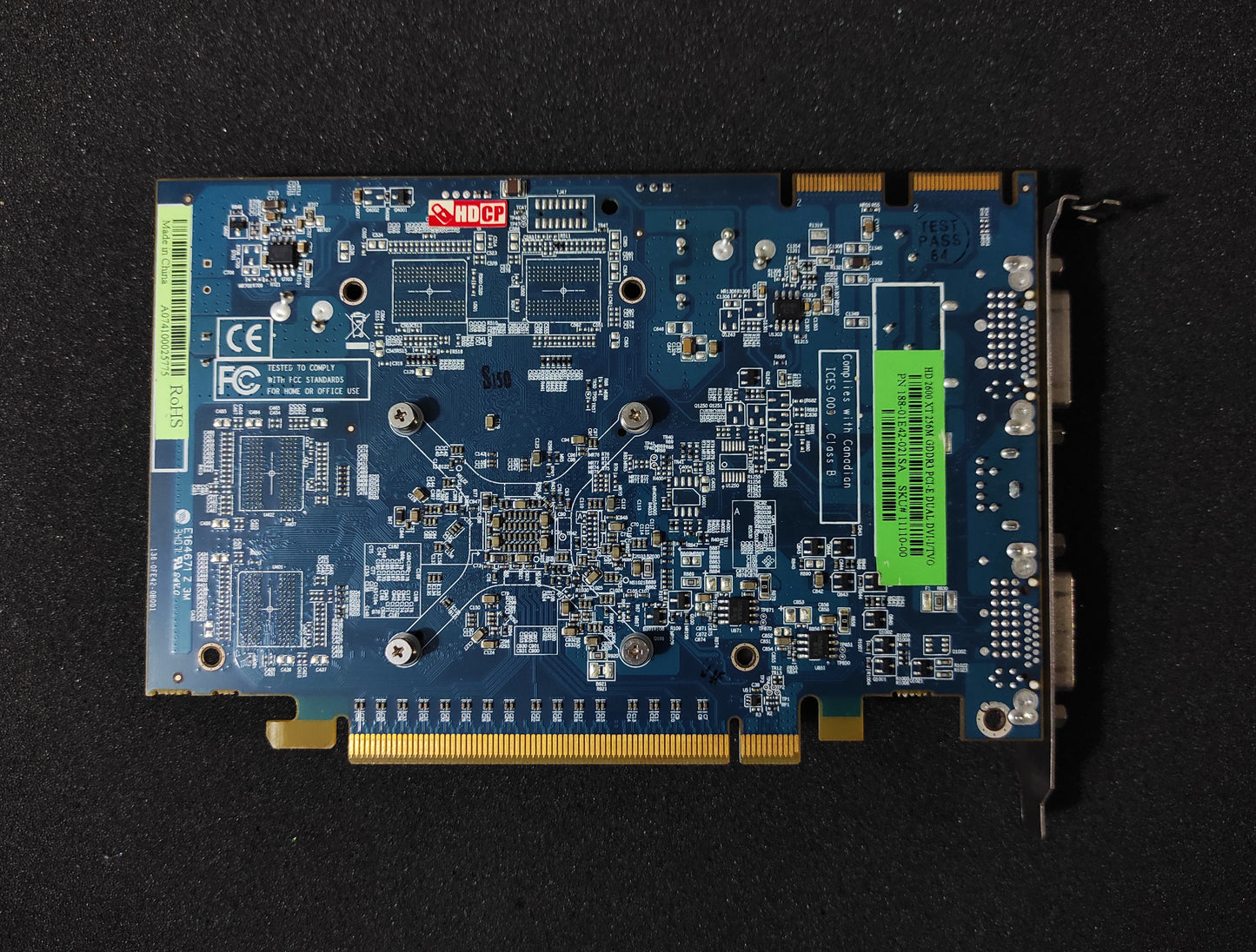 Sapphire ATi Radeon HD 2600 XT 256MB DDR3 PCIe VGA DVI Graphics Card 188-01E42-021SA
