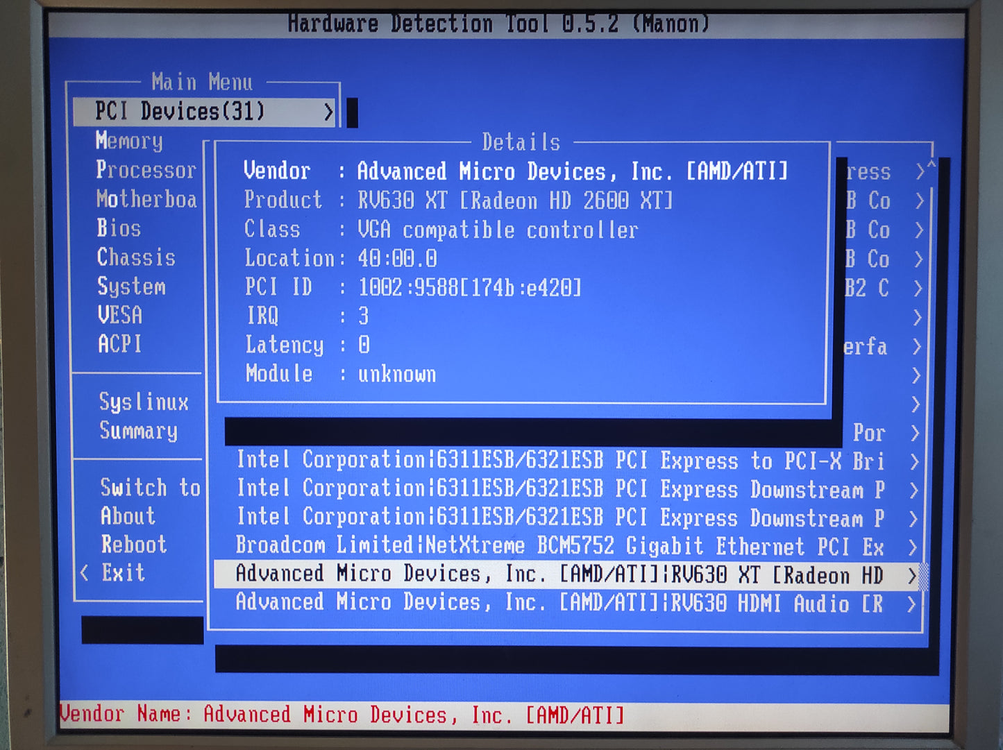 Sapphire ATi Radeon HD 2600 XT 256MB DDR3 PCIe VGA DVI Graphics Card 188-01E42-021SA
