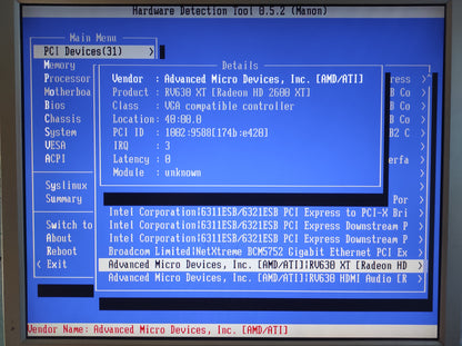 Sapphire ATi Radeon HD 2600 XT 256MB DDR3 PCIe VGA DVI Graphics Card 188-01E42-021SA