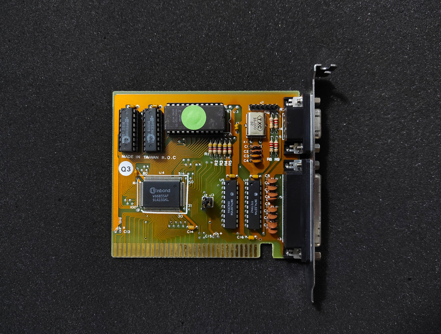 Winbond W86855AF Hercules 8-bit ISA Vintage Retro Graphics Video Card HGC Monochrome