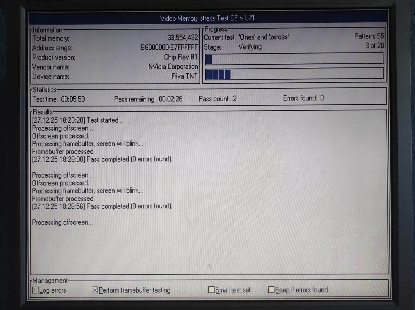 Creative Labs CT6980 Nvidia RIVA TNT2 M64 AGP 32MB VGA Graphics Card