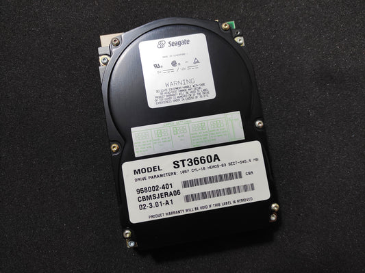 Seagate Medalist 545XE ST3660A 545MB 120KB 3800RPM IDE 3.5" Retro Hard Drive HDD 958002-401