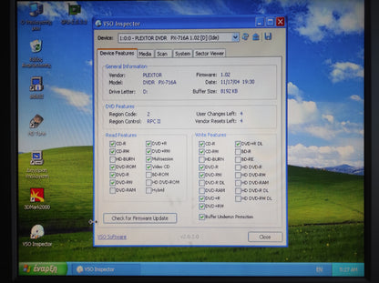 Plextor PX-716E IDE 5.25" Internal Vintage Retro Beige CD-RW DVD-RW Drive