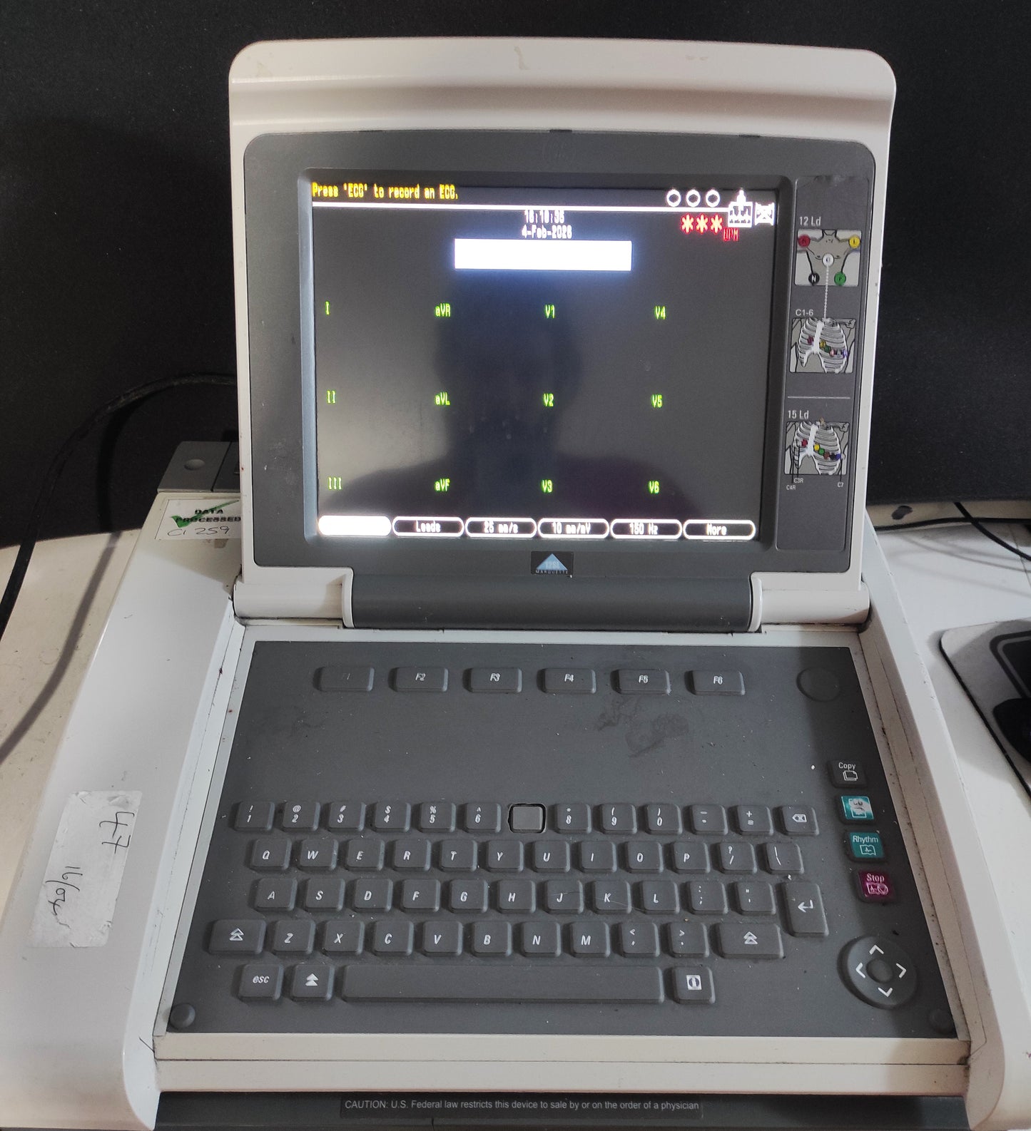 GE MAC 5500 HD Resting ECG Machine with Color Display Electrocardiogram System -