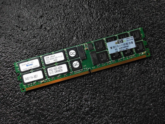 STEC or Micron 2GB DDR2 PC2-3200R 400MHz ECC Registered Server RAM 345114-851 - Retro PC Hardware & More