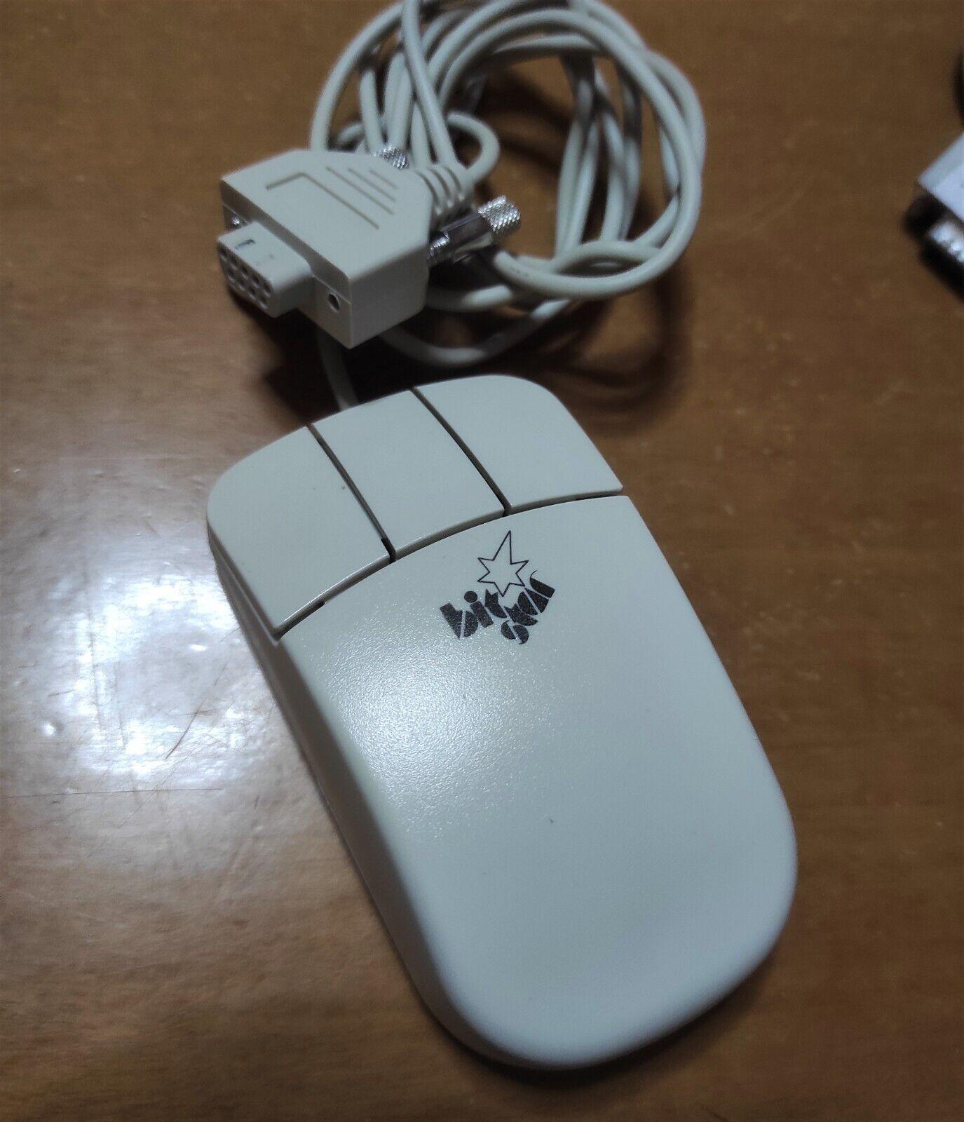 Bit Star Vintage Retro Serial Mouse HQXPC93010-12 3 Button DB9 9 Pin RS232 - Retro PC Hardware & More