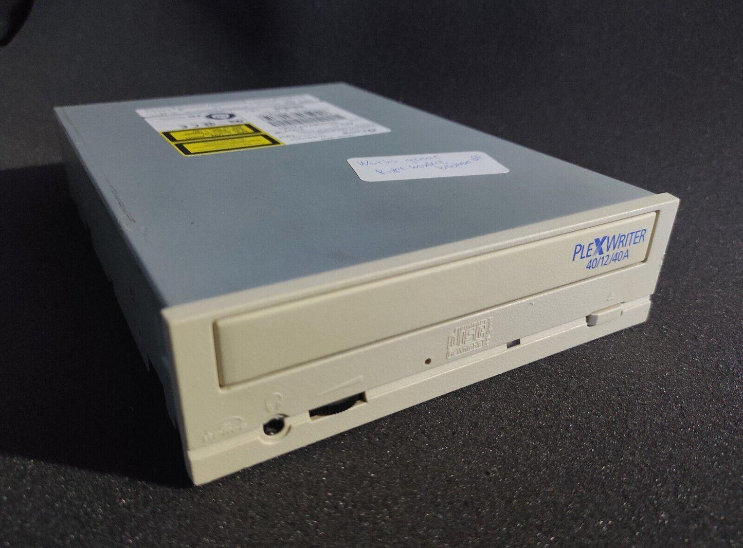 Plextor PlexWriter PX-W4012TA IDE 5.25" Internal Vintage Retro Beige CD-RW Drive - Retro PC Hardware & More