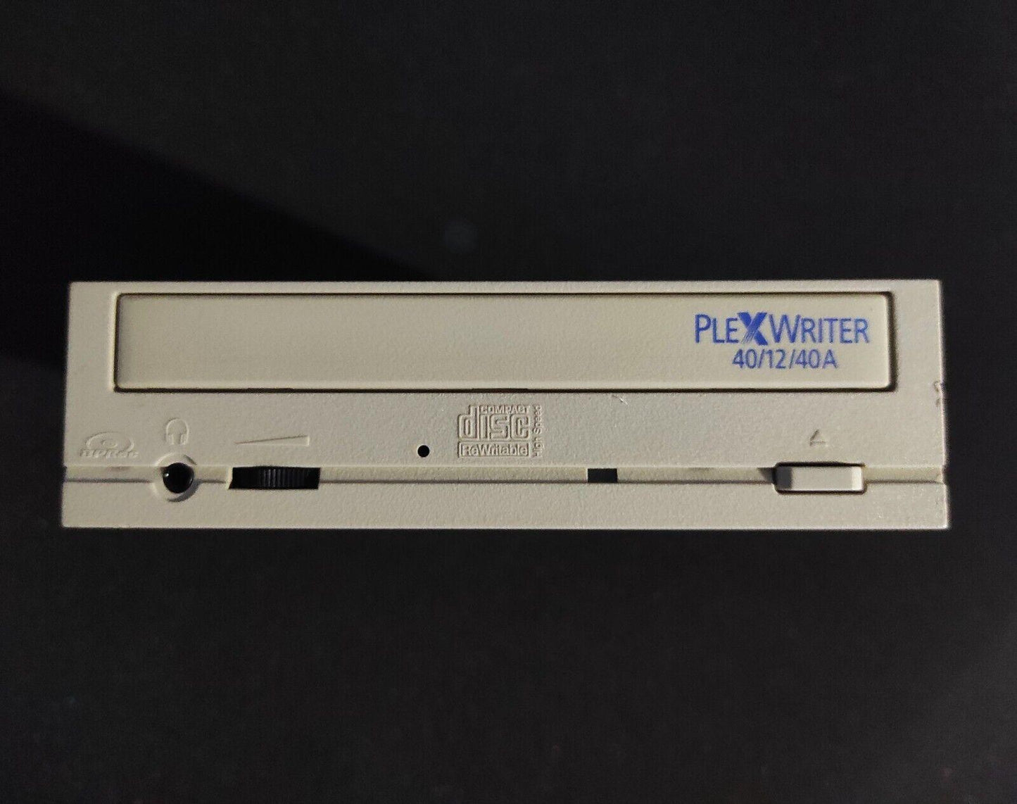 Plextor PlexWriter PX-W4012TA IDE 5.25" Internal Vintage Retro Beige CD-RW Drive - Retro PC Hardware & More