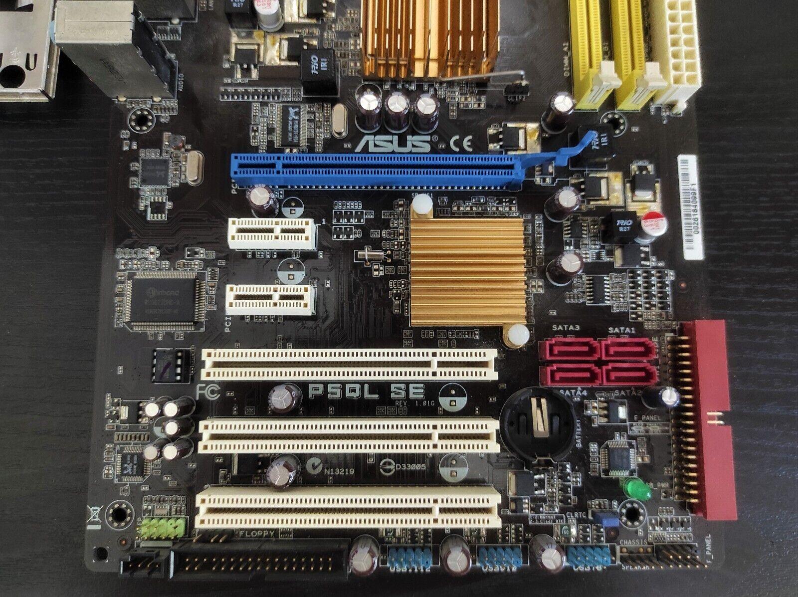 ASUS P5QL SE Socket 775 ATX Motherboard DDR2 PCIe x16 PCI SATA Intel P43 - Retro PC Hardware & More