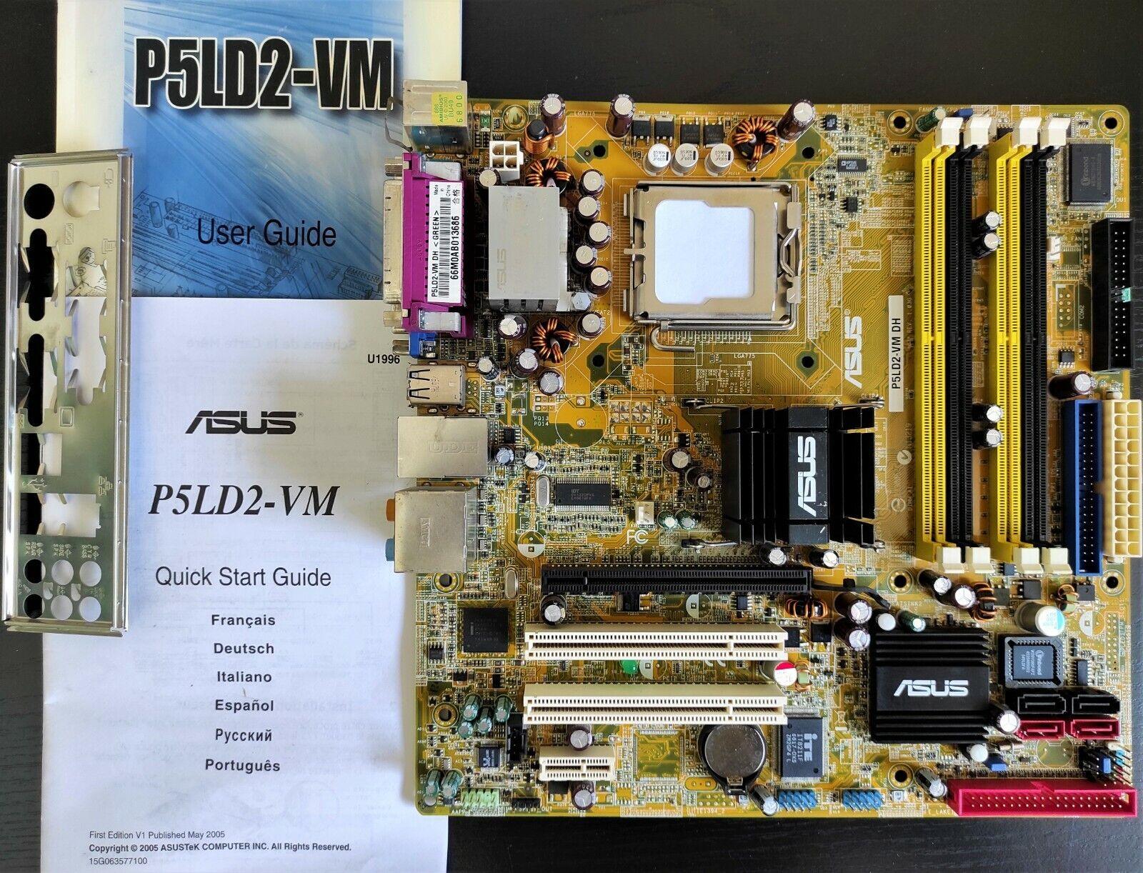 ASUS P5LD2-VM DH Socket 775 ATX Motherboard DDR2 PCIe x16 PCI SATA Intel 945G - Retro PC Hardware & More