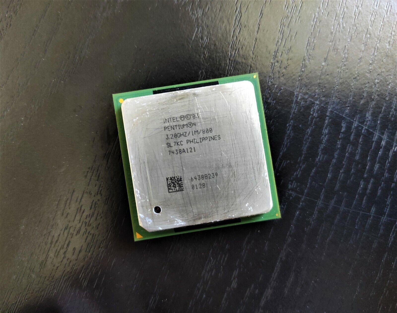 Intel Pentium 4 HT SL7KC Socket 478 3.20GHz 1MB 800MHz Retro Prescott CPU - Retro PC Hardware & More