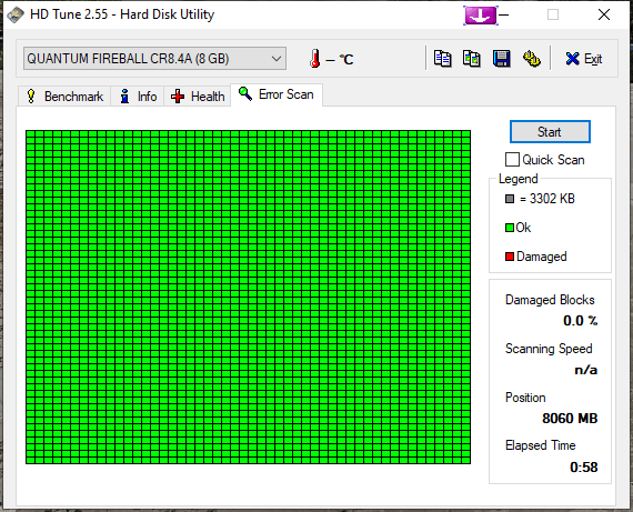 Quantum Fireball CR CR84A013 8.4GB 512KB 5400RPM IDE 3.5" Hard Disk Drive HDD - Retro PC Hardware & More