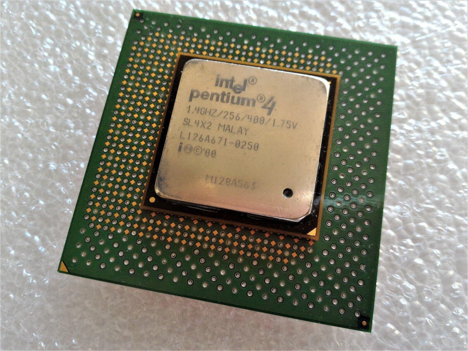 Intel Pentium 4 Socket 423 CPU SL4X2 1.4GHZ/256/400/1.75V Vintage Processor - Retro PC Hardware & More