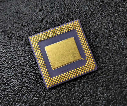 AMD-K5 PR100 AMD-K5-PR100ABQ F9645CPD Socket 7 100MHz Vintage Retro Ceramic CPU - Retro PC Hardware & More