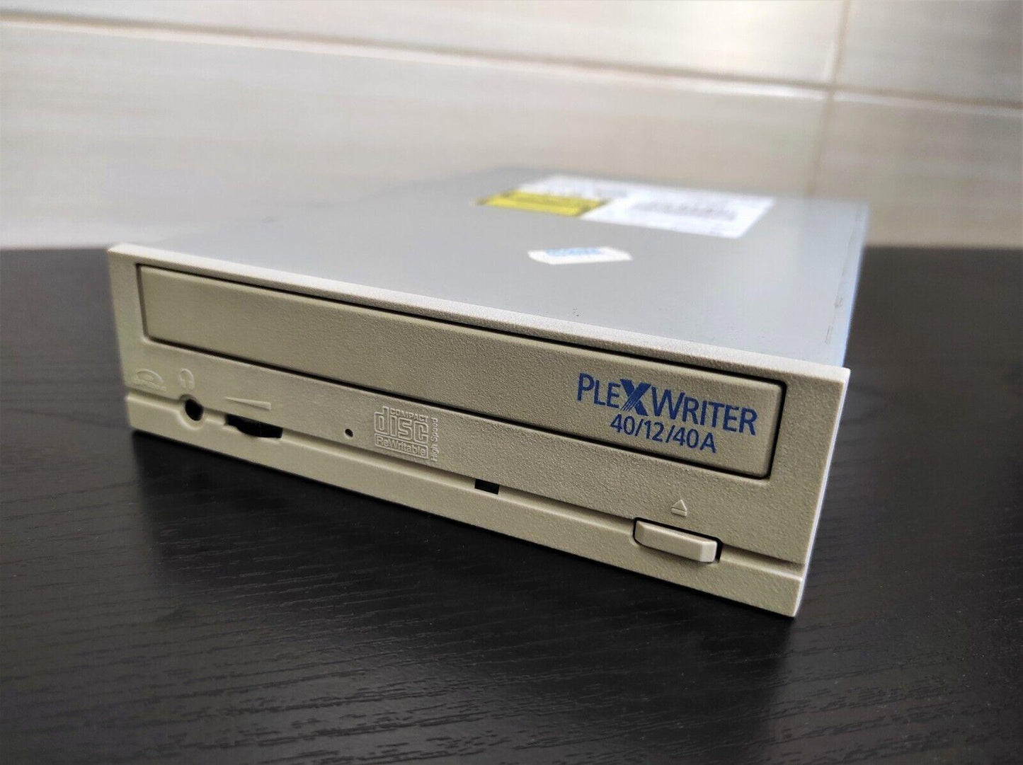 Plextor PlexWriter PX-W4012TA IDE 5.25" Internal Vintage Retro Beige CD-RW Drive - Retro PC Hardware & More