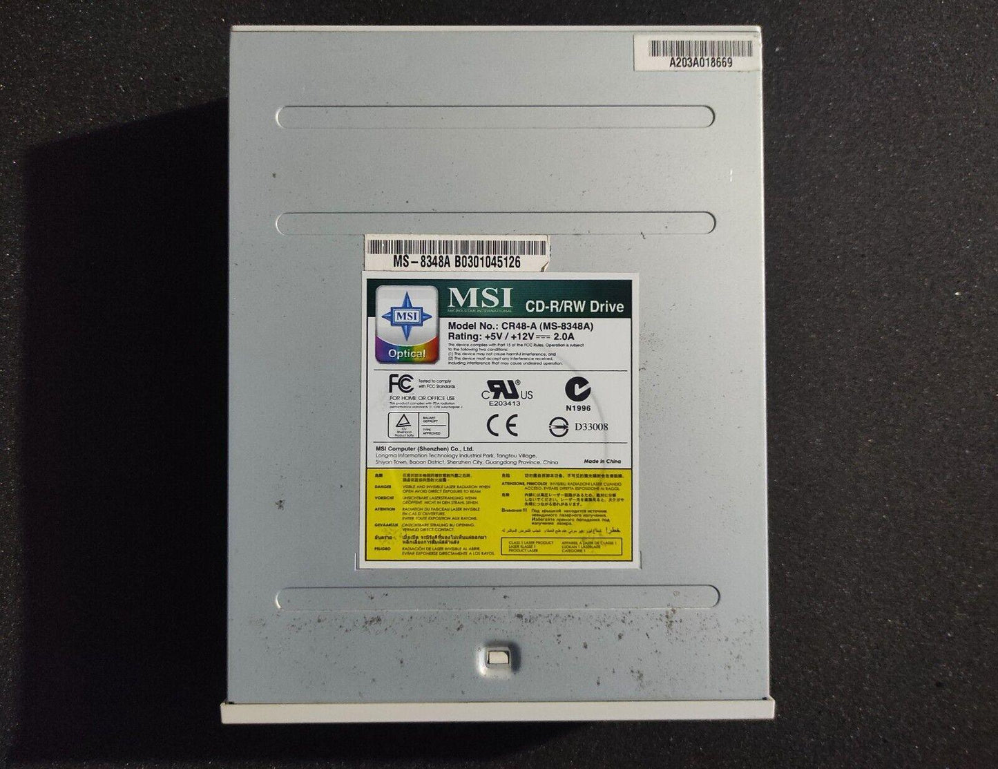 MSI CR48-A MS-8348A IDE 5.25" Internal Vintage Retro Beige CD-RW Drive 48x16x48x - Retro PC Hardware & More