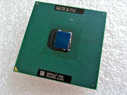 Intel Celeron Socket 370 CPU SL5XQ 1000/128/100/1.75V 1GHz Vintage Processor - Retro PC Hardware & More