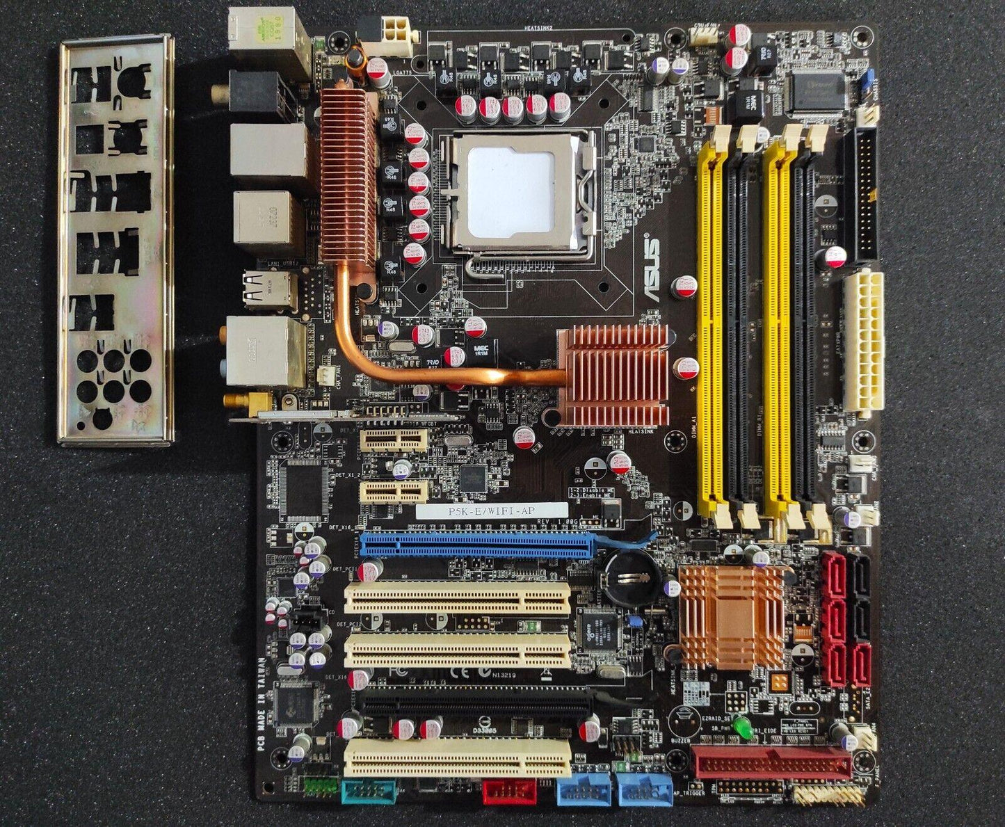 ASUS P5K-E WIFI-AP Socket 775 ATX Motherboard DDR2 PCIe x16 PCI SATA Intel P35 - Retro PC Hardware & More