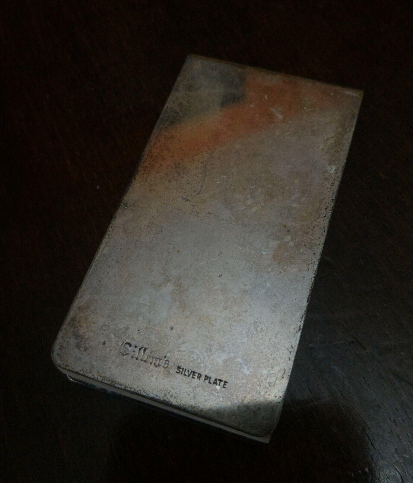 Sillem's Silver Plate Vintage Collectible Miniature Notepad Notebook - Retro PC Hardware & More