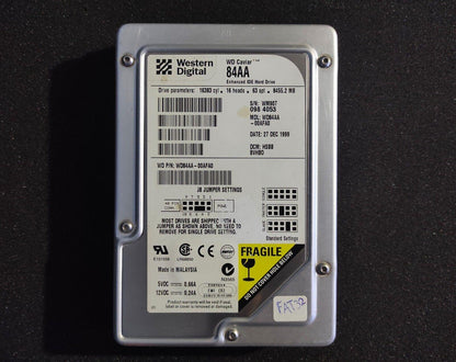 Western Digital Caviar 84AA 8.4GB 2MB 5400RPM IDE Hard Drive HDD WD84AA-00AFA0 - Retro PC Hardware & More