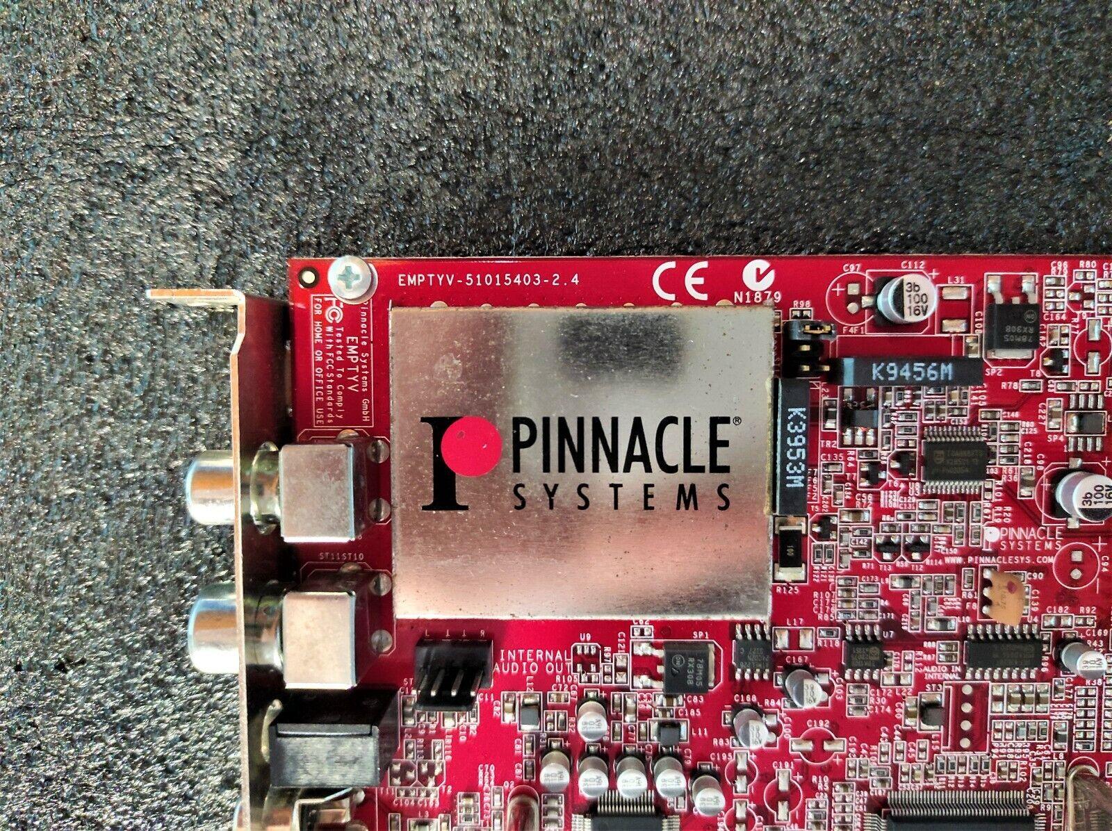 Pinnacle Systems EMPTYV-51015403-2.4 PCI TV Card DVB-T Radio S-Video Composite - Retro PC Hardware & More