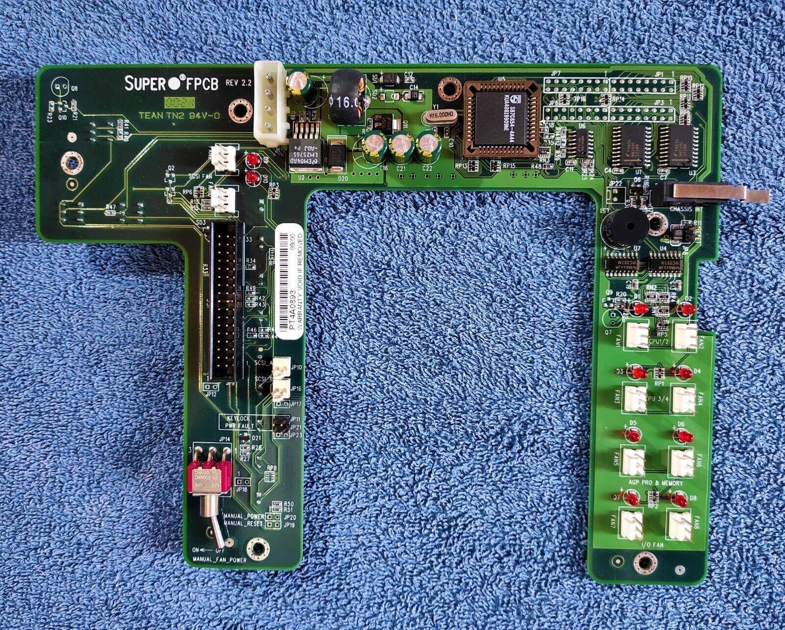 SuperMicro FPCB Rev: 2.0 LED Switch FAN Speaker Front Panel Board - Retro PC Hardware & More