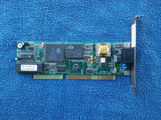 Diamond Multimedia SupraExpress 336i PnP Voice Vintage 16-Bit ISA Modem Card - Retro PC Hardware & More