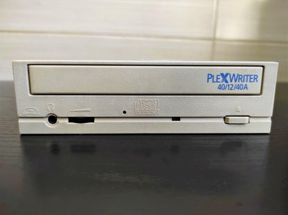 Plextor PlexWriter PX-W4012TA IDE 5.25" Internal Vintage Retro Beige CD-RW Drive - Retro PC Hardware & More