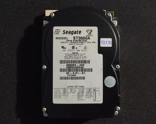 Seagate Medalist 545XE ST3660A 545MB 120KB 3800RPM IDE 3.5" Retro Hard Drive HDD - Retro PC Hardware & More