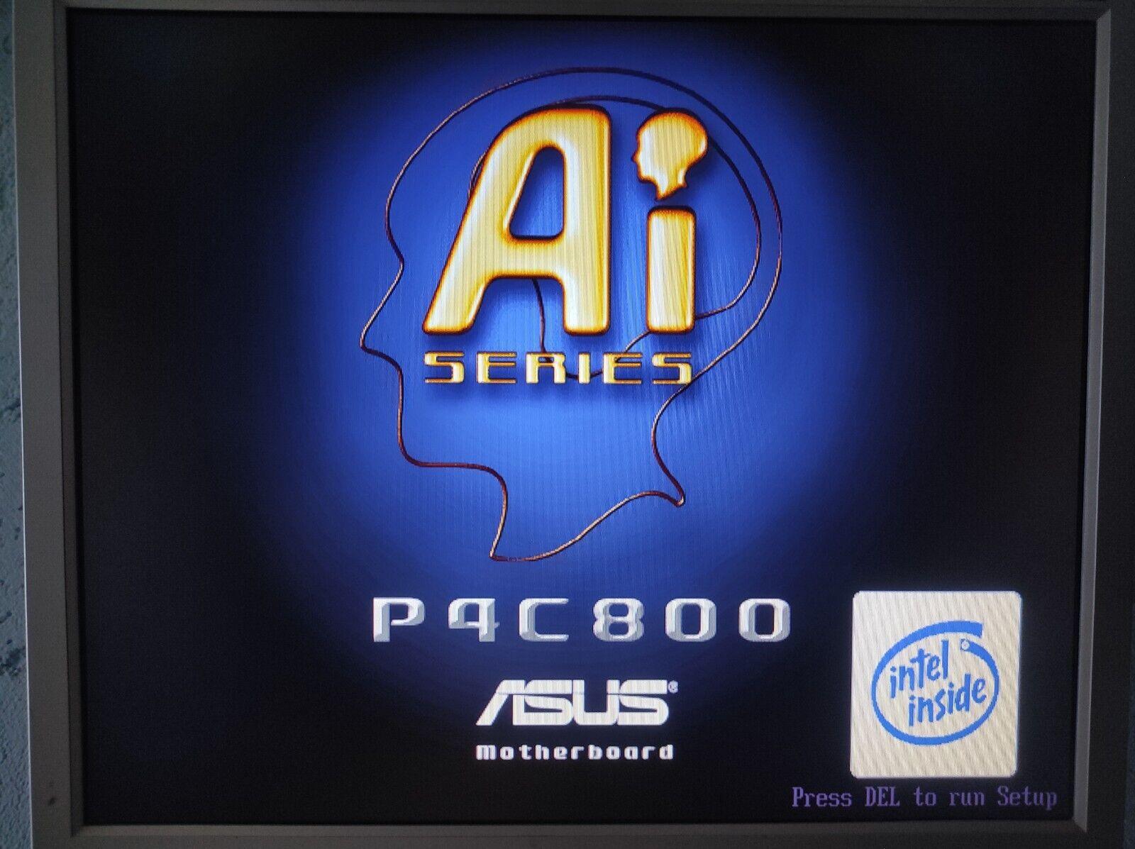 ASUS P4C800 GOLD Socket 478 ATX DDR Motherboard AGP Pro PCI Intel 875P Chipset - Retro PC Hardware & More