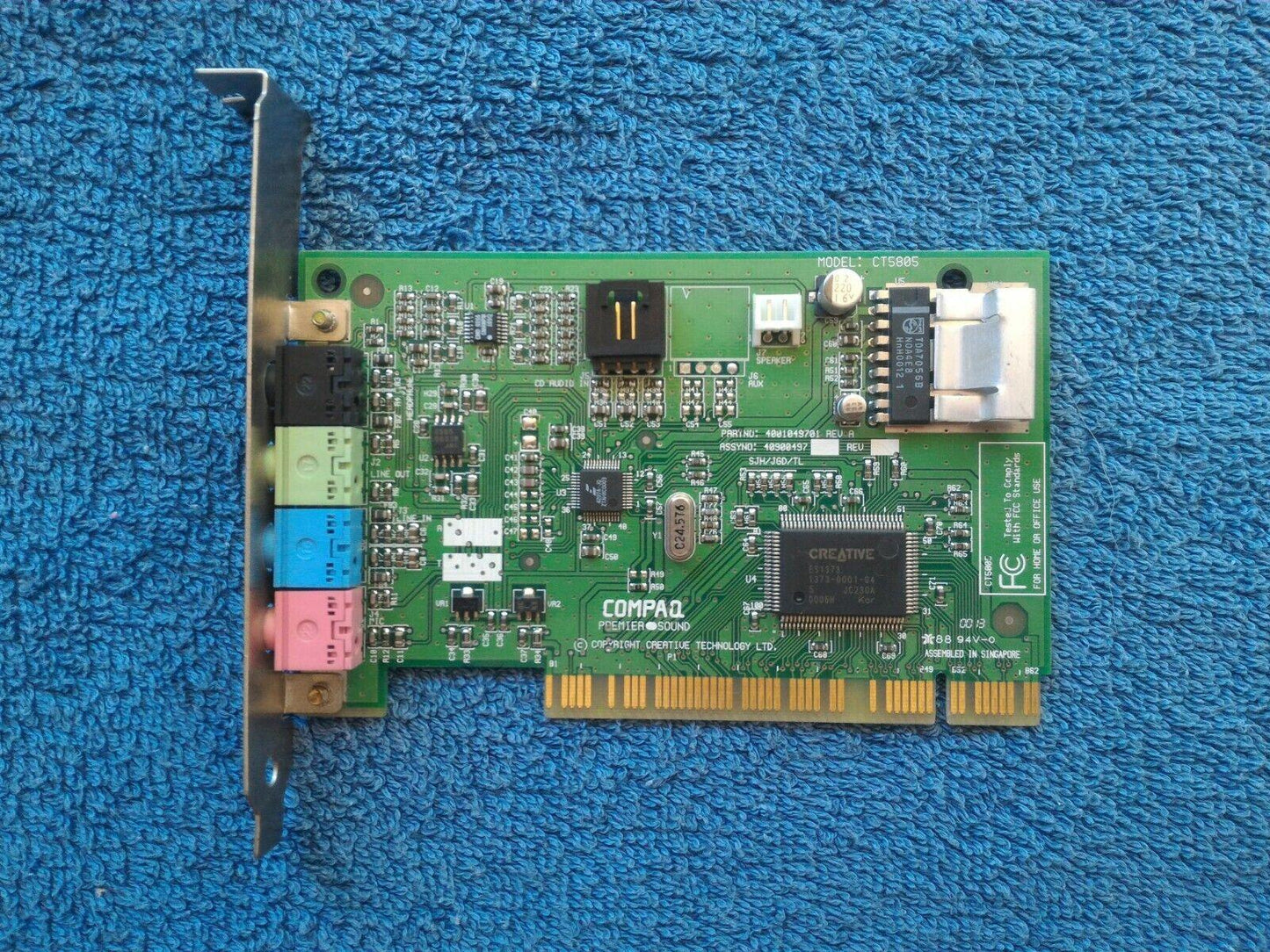 Creative Labs CT5805 Ensoniq ES1373 AC'97 Sound Audio Card Compaq Premier Sound - Retro PC Hardware & More