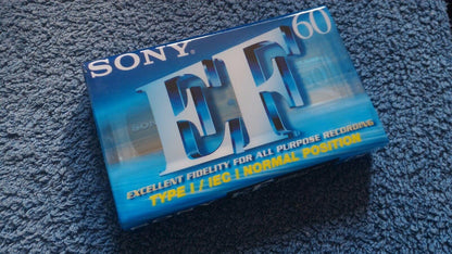 Sony EF 60 (C-60EFB) Blank Vintage Japan made 60min Cassette Audio Tape IEC - Retro PC Hardware & More