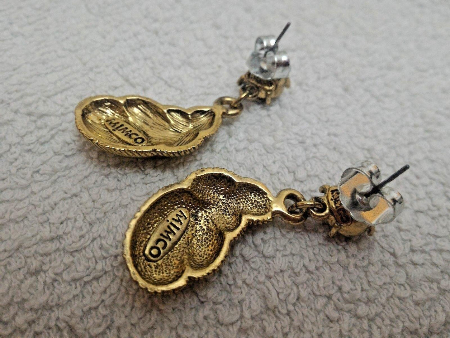 Original Mimco Drop Dangle Earrings, Vintage looking Feathers Jewellery - Retro PC Hardware & More