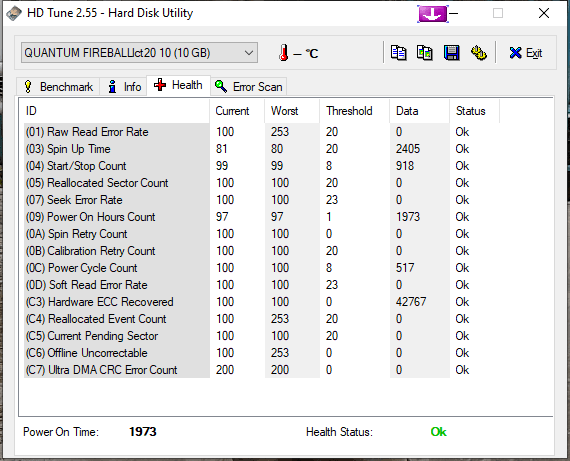 Quantum Fireball LCT 20 Internal Hard Drive 10.2GB 4500RPM IDE 3.5" HDD LD10A011 - Retro PC Hardware & More