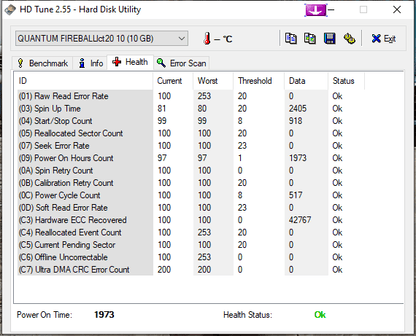 Quantum Fireball LCT 20 Internal Hard Drive 10.2GB 4500RPM IDE 3.5" HDD LD10A011 - Retro PC Hardware & More