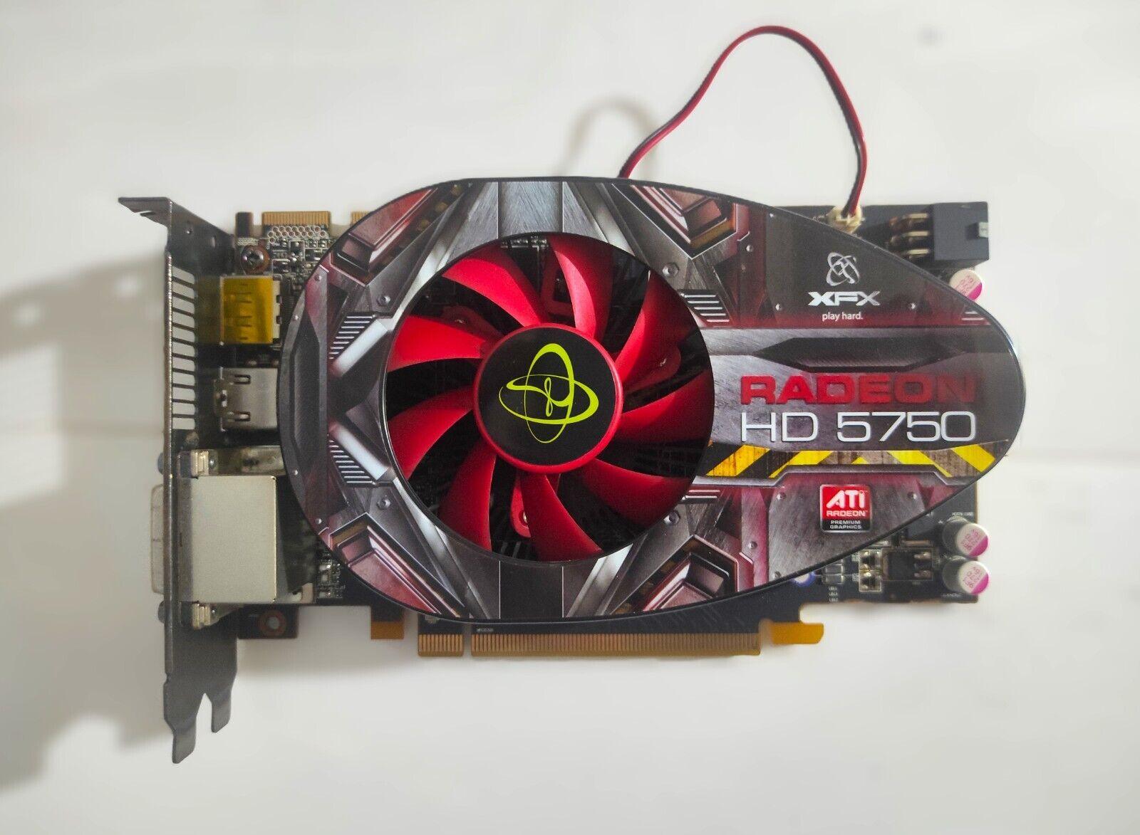 XFX Radeon HD 5750 PCIe 2.0 1GB DDR5 Dual DVI HDMI DP Graphics Card HD-575X-ZNFC - Retro PC Hardware & More