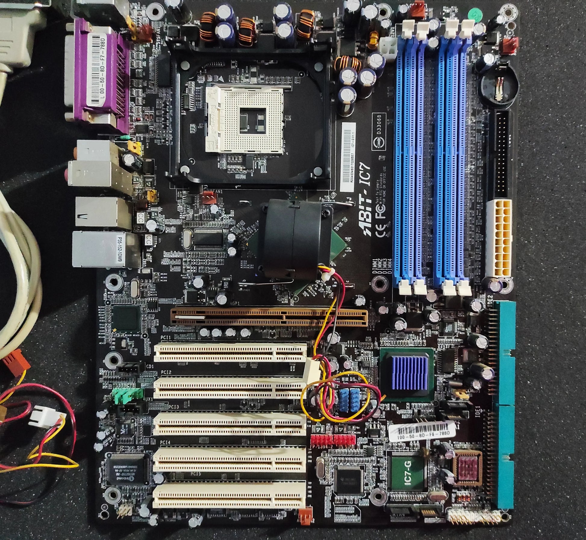 ABIT IC7-G Socket 478 ATX DDR Motherboard AGP PCI Intel 875P Chipset