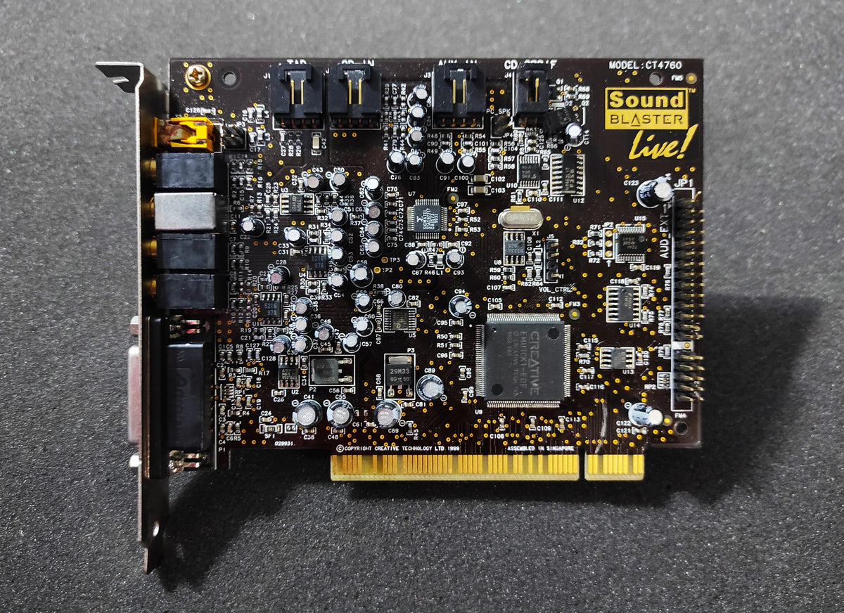 Creative Labs Sound Blaster Live! CT4760 PCI Sound Audio Card – Retro ...