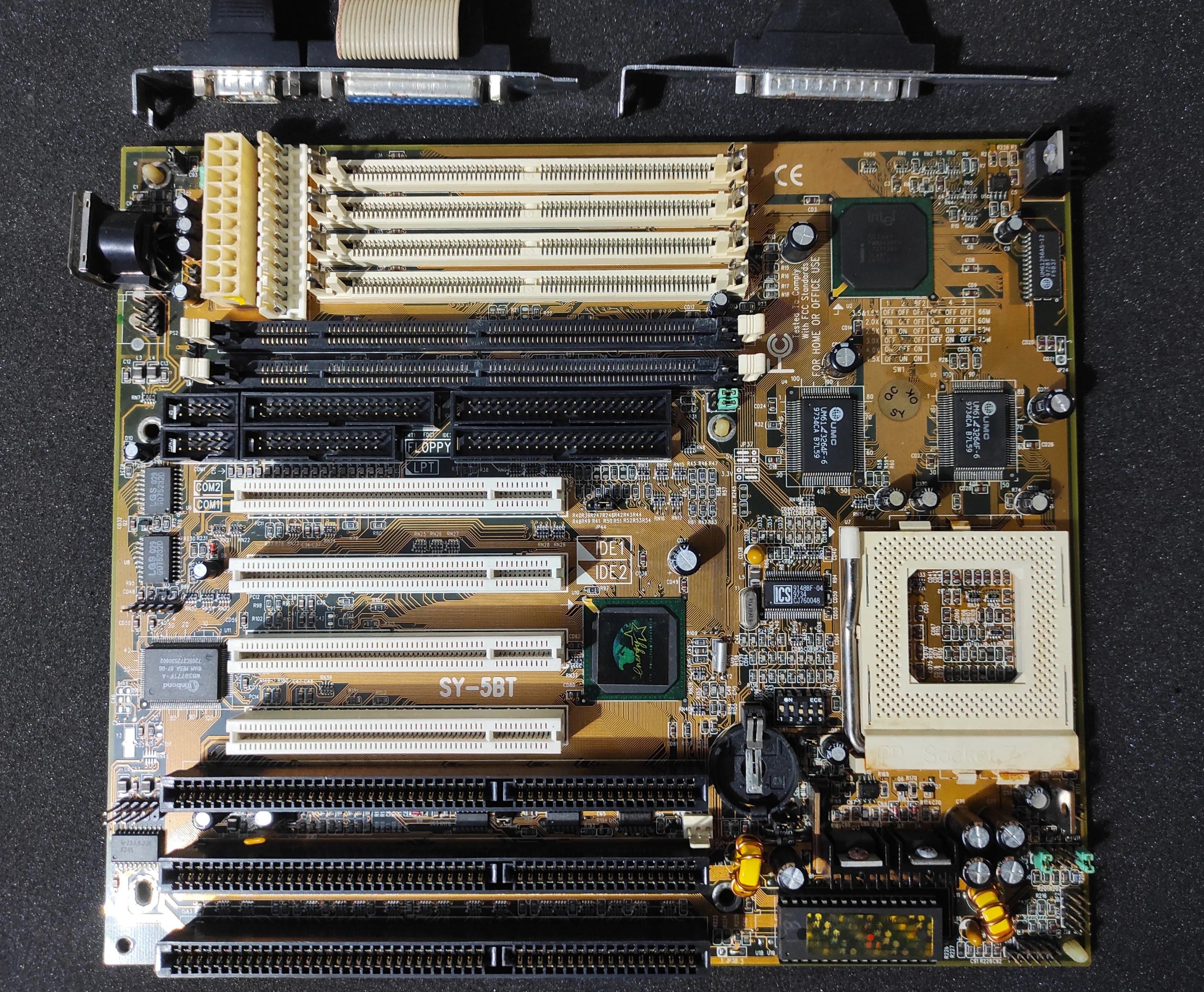 Soyo SY-5BT Socket 7 AT & ATX Vintage Retro Motherboard ISA PCI Intel ...